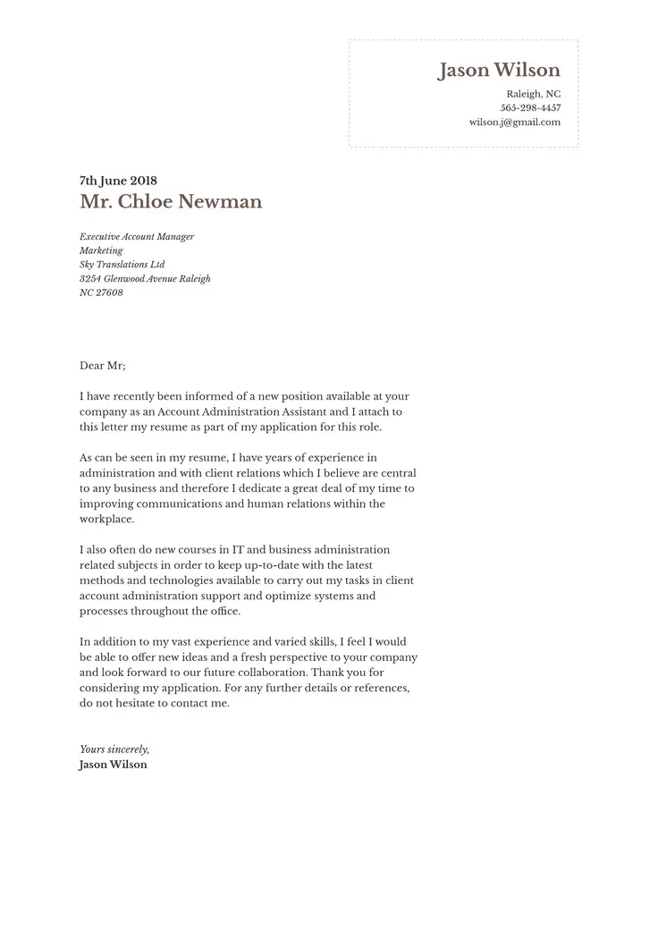 CV template Elegant