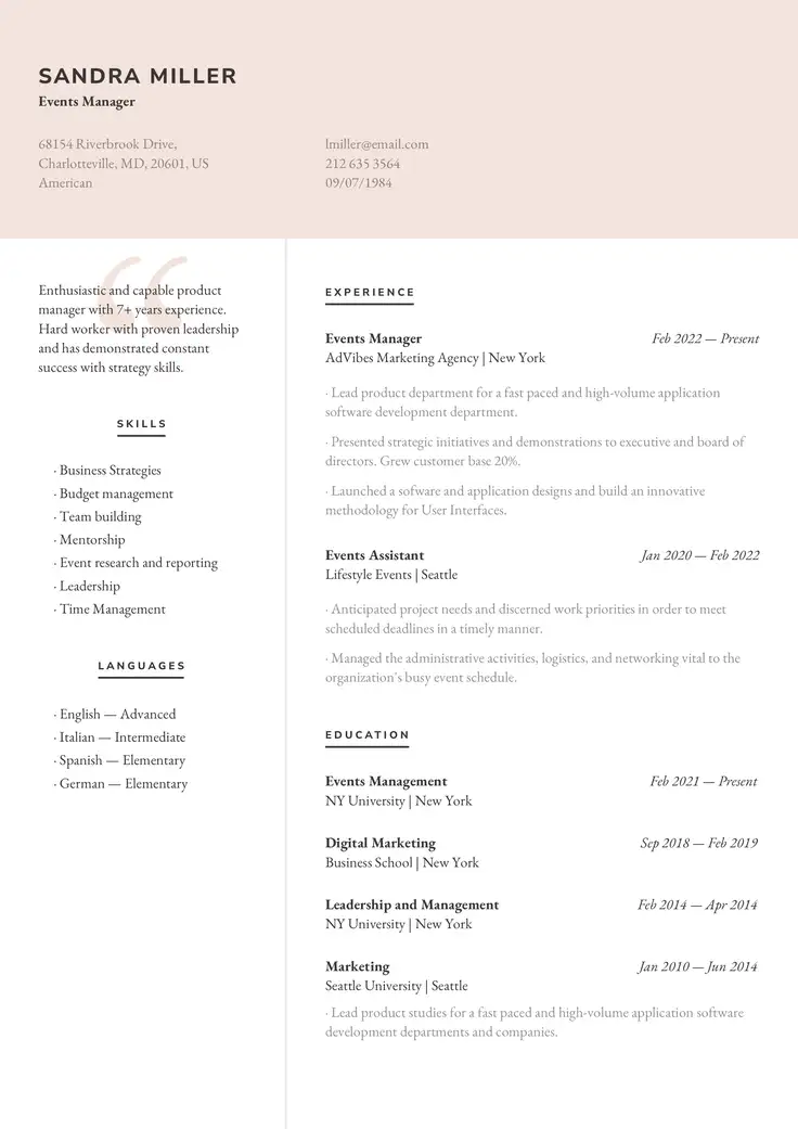 A Banging Barista Resume Example (+Writing Tips) - Freesumes