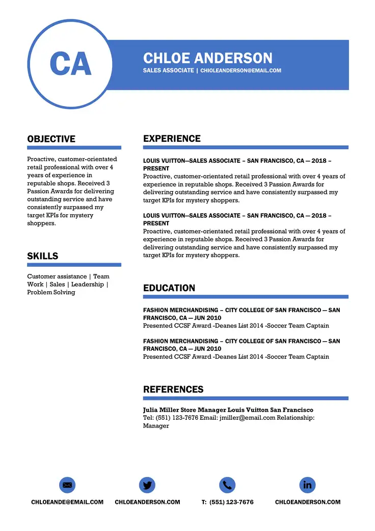 Professional Resume Templates - ResumeGiants