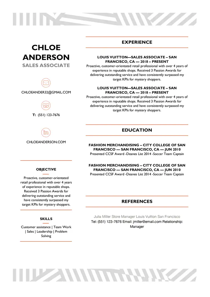 CV template Meissa