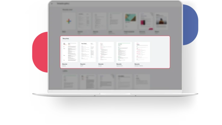 select google doc resume template