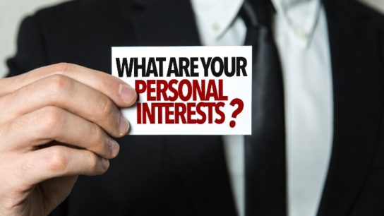 personal interests resume