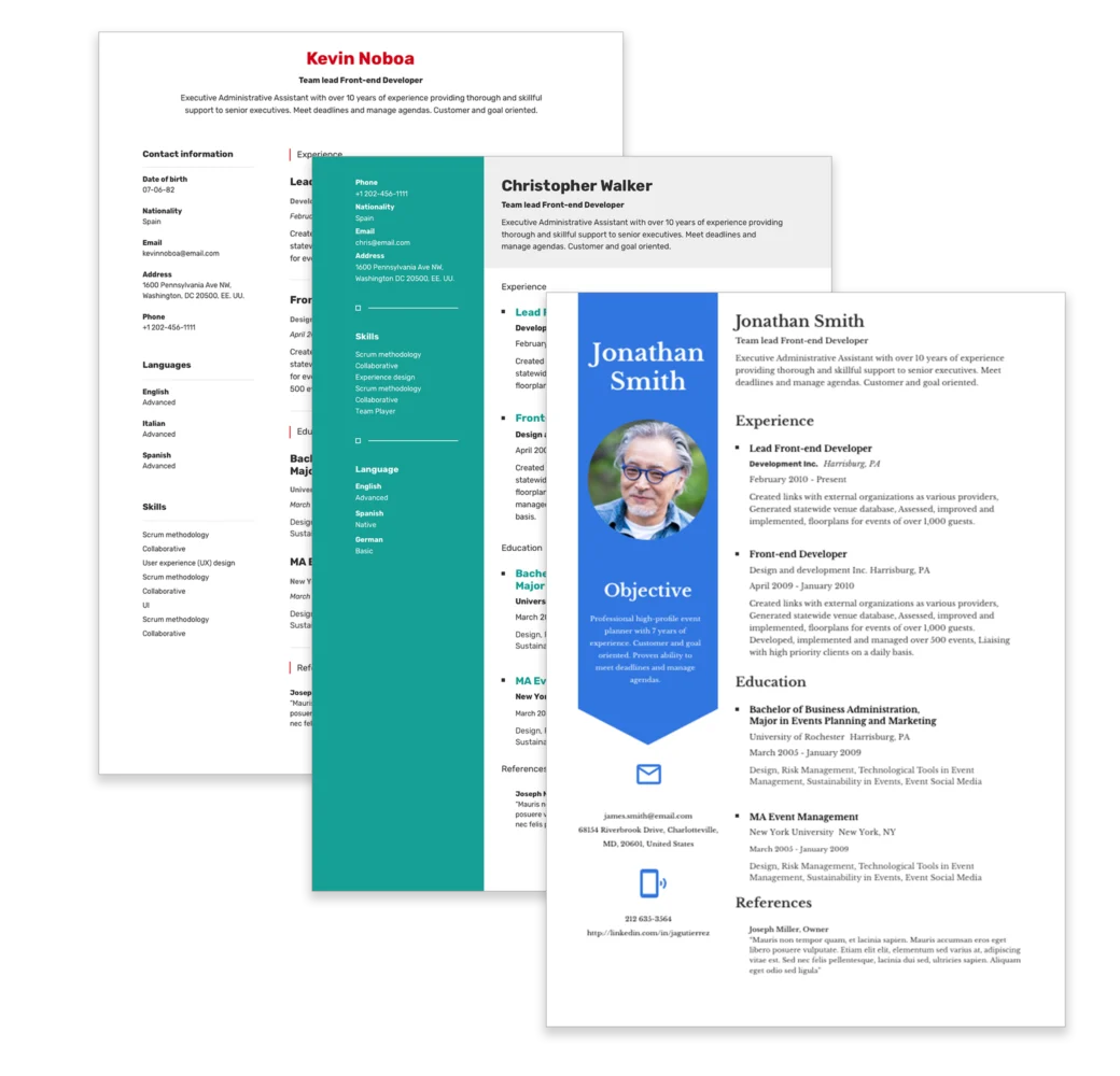 ResumeGiants resume templates
