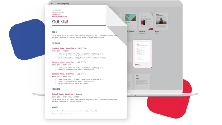 spearmint resume template