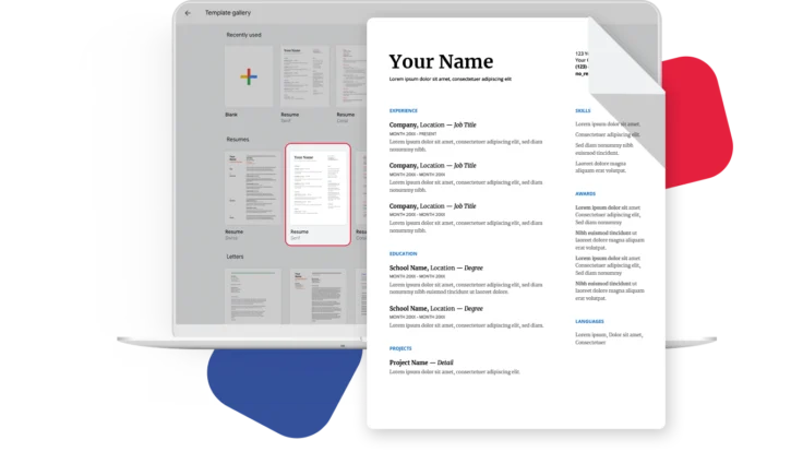 swiss resume template