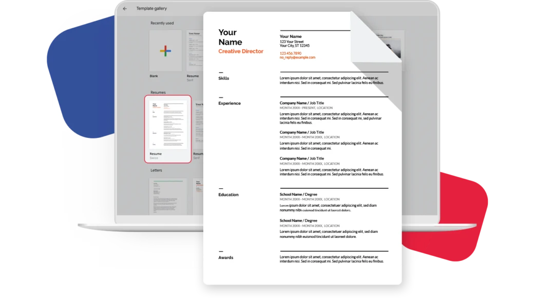 Google Docs Template Swiss