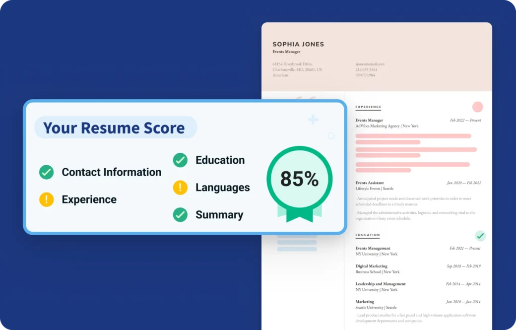 check your resume score